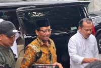 Cawapres 03 Mahfud MD berziarah ke Taman Makam Bung Hatta, Tanah Kusir