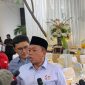 Sekretaris TKN Prabowo-Gibran, Nusron Wahid konferensi pers di Jalan Teuku Cik Ditiro no. 56, Jakarta