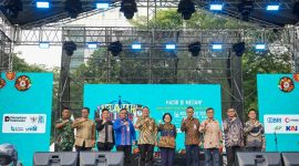 Photo Bersama Pada  Acara Jelajah Kuliner Indonesia 2025 yang di Gelar di Lapangan Benteng Medan