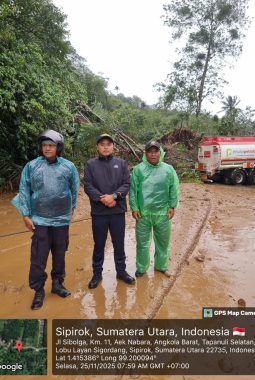 Foto: Kondisi Terkini Jalan Lintas Sibolga KM 11 Aek Nabara