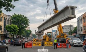 [Foto: Ilustrasi Penutupan Jalan Yos Sudarso/AI Gemini]